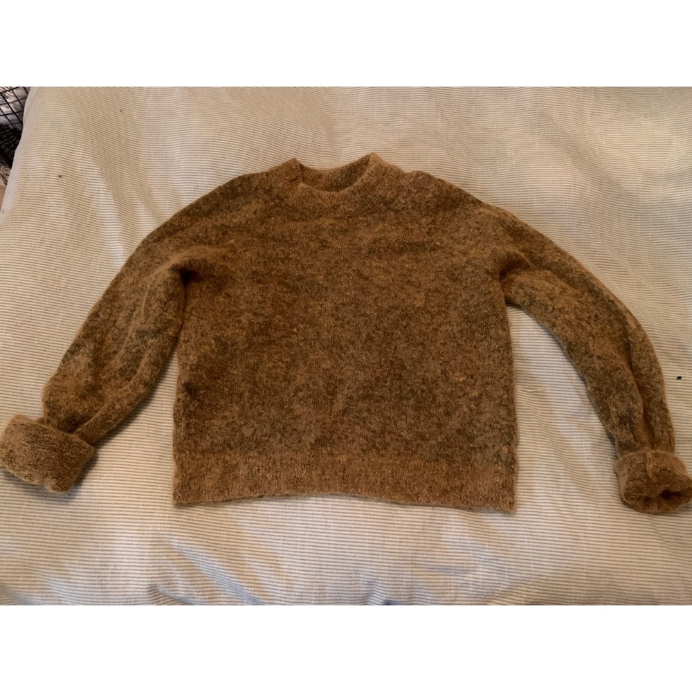 H&M mohair yellow sweater